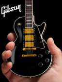 Miniature Gibson Les Paul Custom Ebony Model Guitar