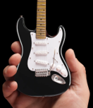 Miniature Fender Strat "Stratocaster" Classic Black Model Guitar