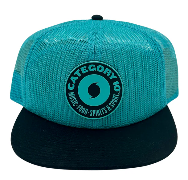 Category 10 Electric Blue Mesh Logo Hat