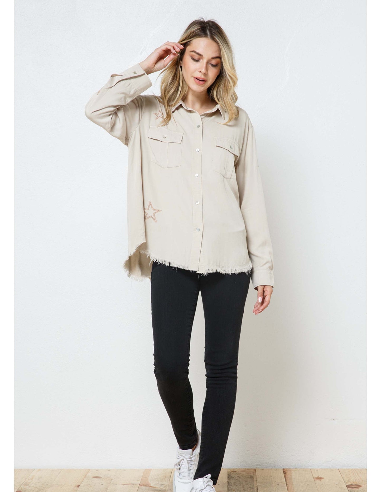 Star Embroidered Shirt