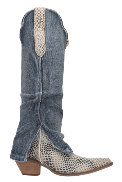 Shabby Denim Boot by Dingo