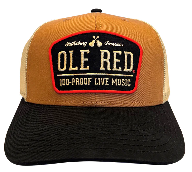 Ole Red Gatlinburg 100 Proof Live Music Tri-Color Hat
