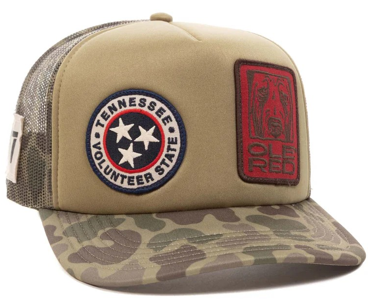 Ole Red Camo Tri-Star Foam Trucker Hat