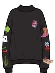 Category 10 Las Vegas Patch Mock Sweatshirt