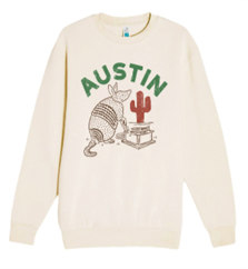 Austin Out West Armadillo Crewneck Sweatshirt