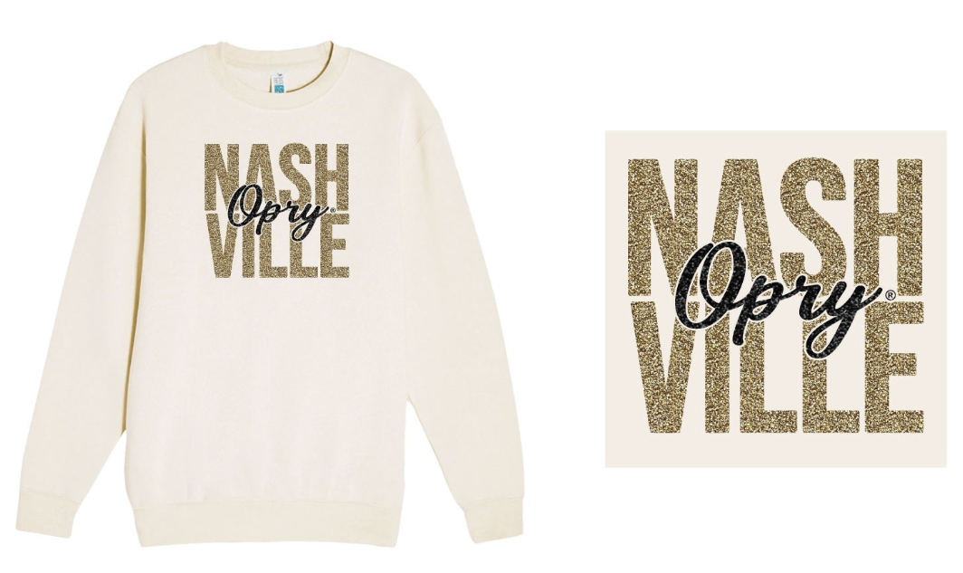 Opry Gold Glitter Nashville Crew