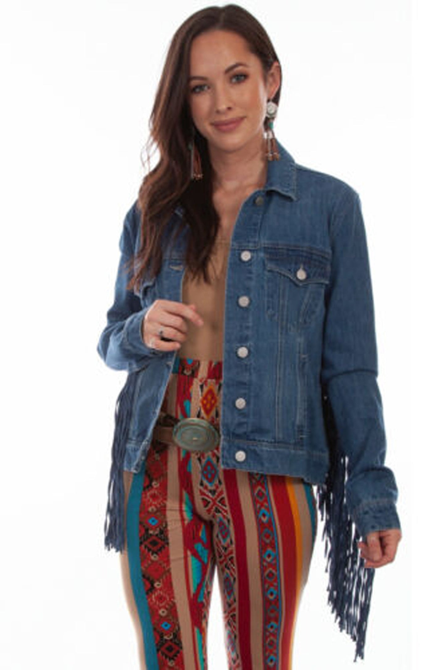 Women's Fringe Denim Jacket