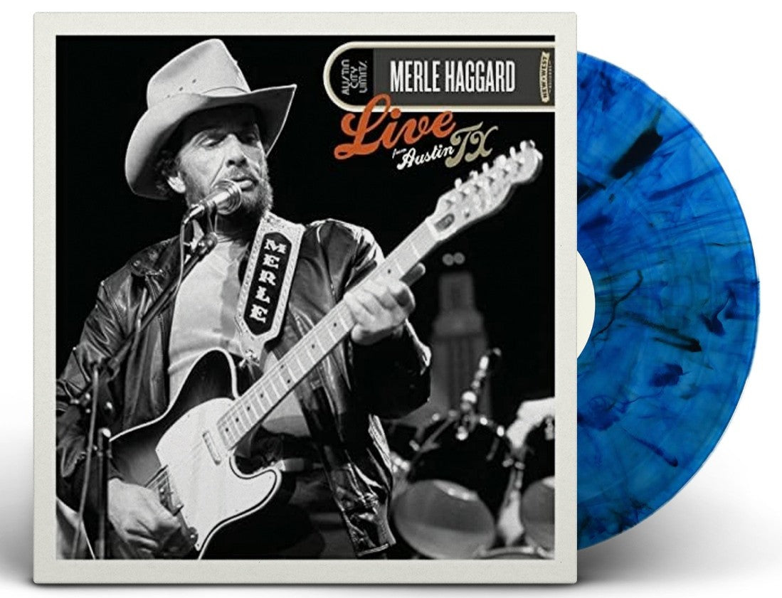 Merle Haggard: Live From Austin TX 85 (Black & Blue Marble LP)