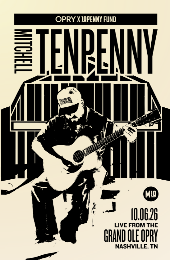 Mitchell Tenpenny Event Poster 2026
