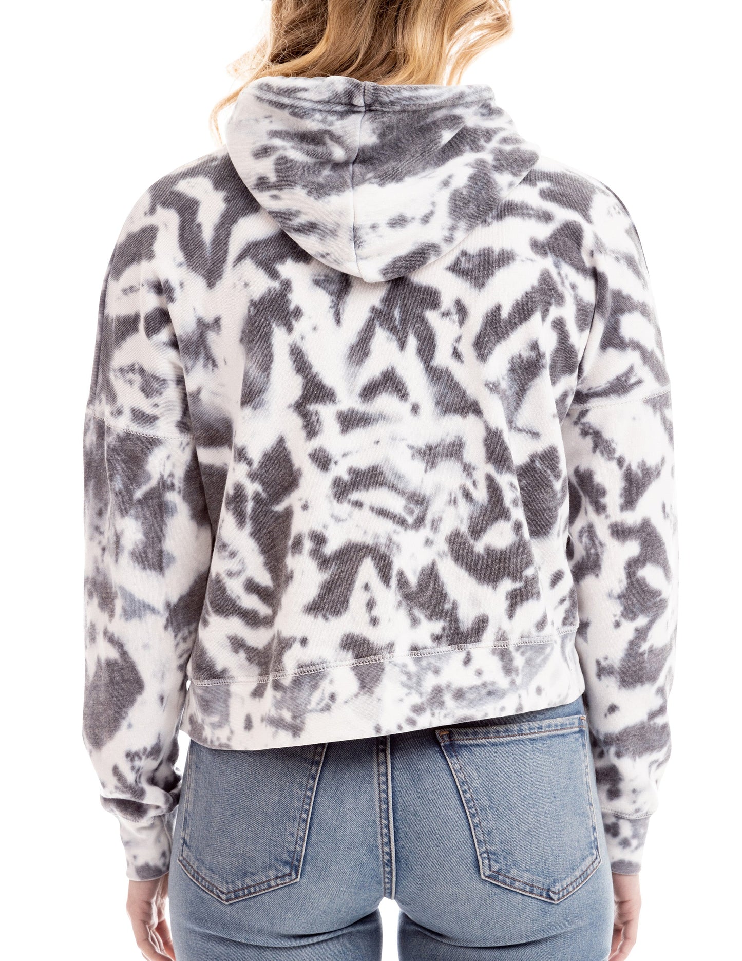 Support Live Music Cropped Tie-Dye Hoodie