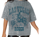 Las Vegas Rhinestone Rodeo Boyfriend T-Shirt