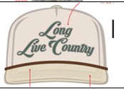 Opry Long Live Country Hat