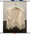 Tiered Lace Bell Sleeve Cardigan