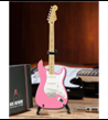 Miniature Fender Strat Pink Model Guitar