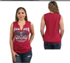 One Nation Under God V-neck Tank