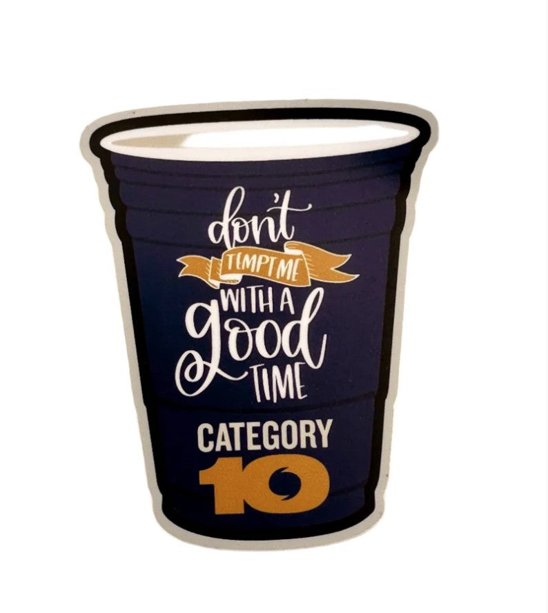 Category 10 Good Time Party Cup Decal