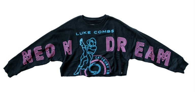 Category 10 Women's Neon Dreams Long-Sleeve Crop