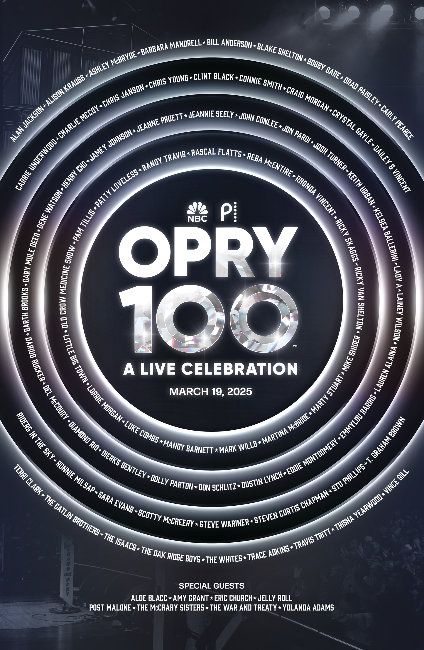 Opry 100 NBC TV Special at the Grand Ole Opry Poster