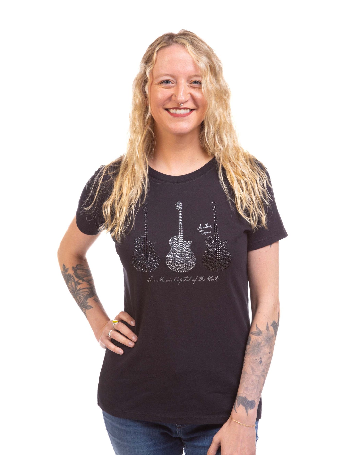 ACL Live Rhinestone Guitar Trio T-Shirt