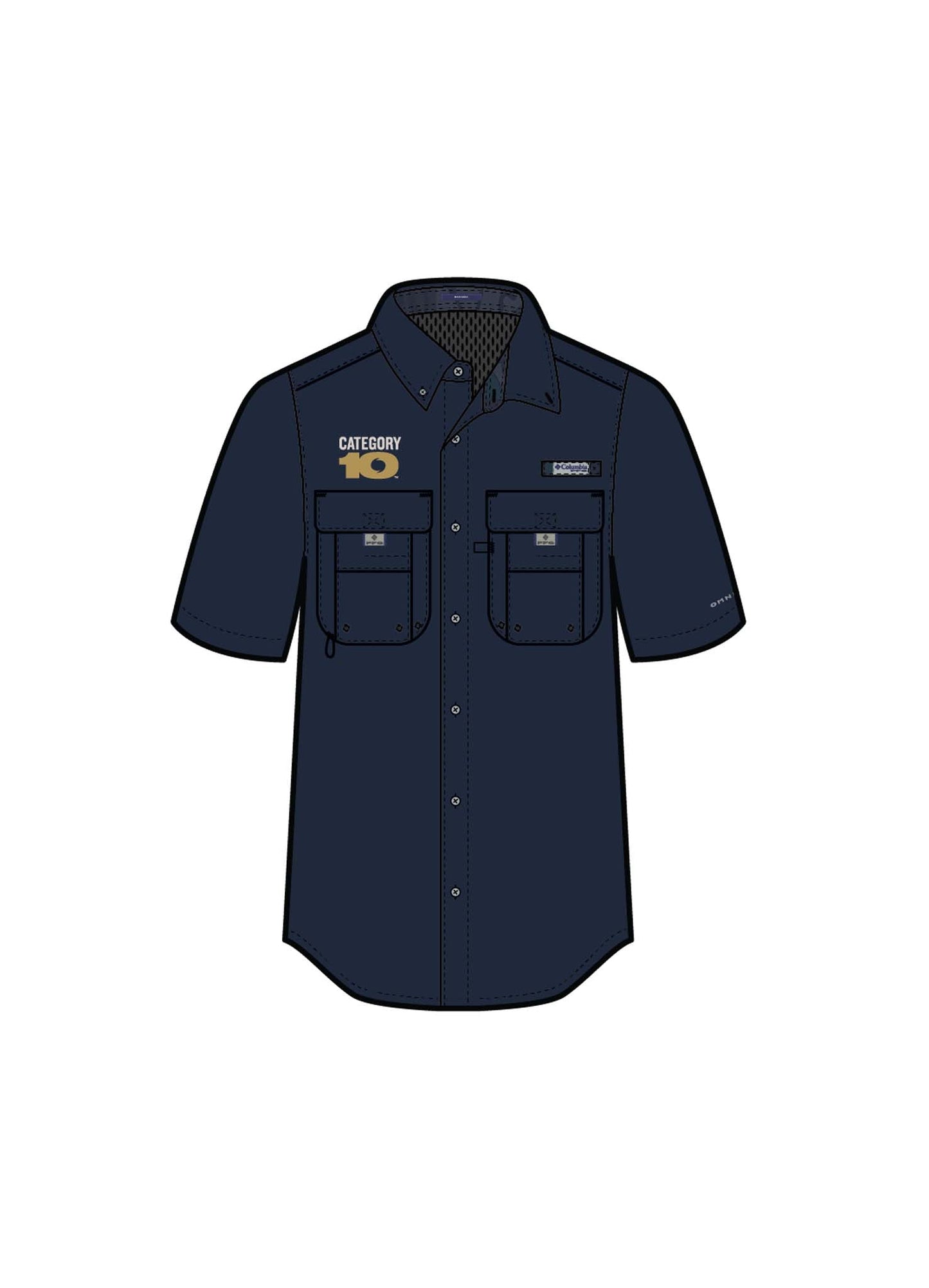 Category 10 Columbia Bahama Button Down Shirt