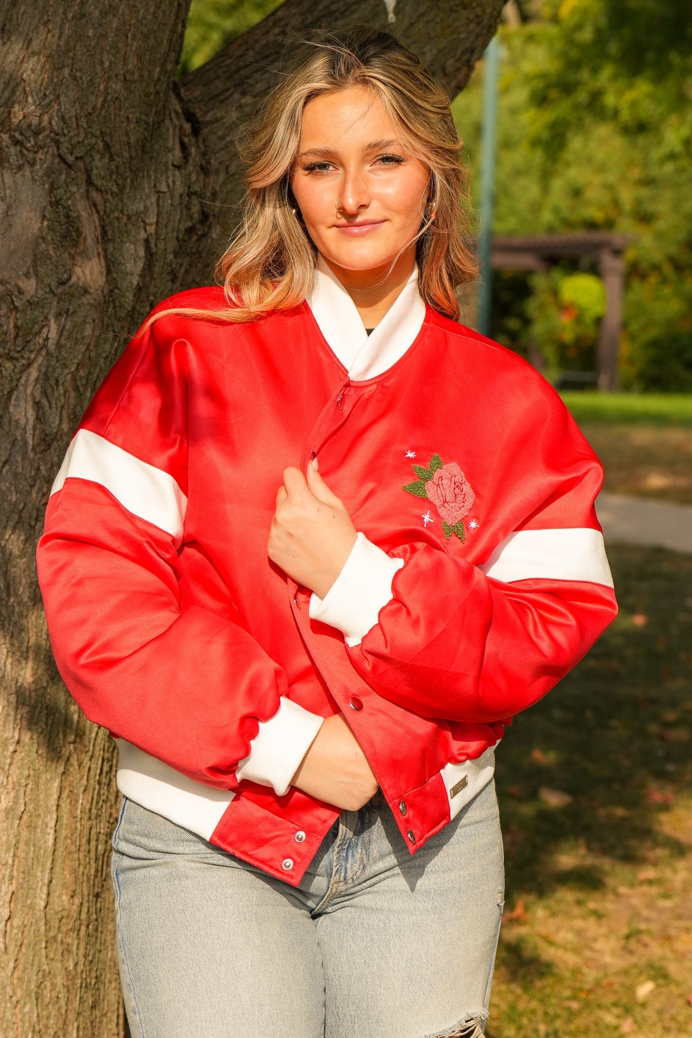 Category 10 Honky Tonk Angel Red Satin Jacket