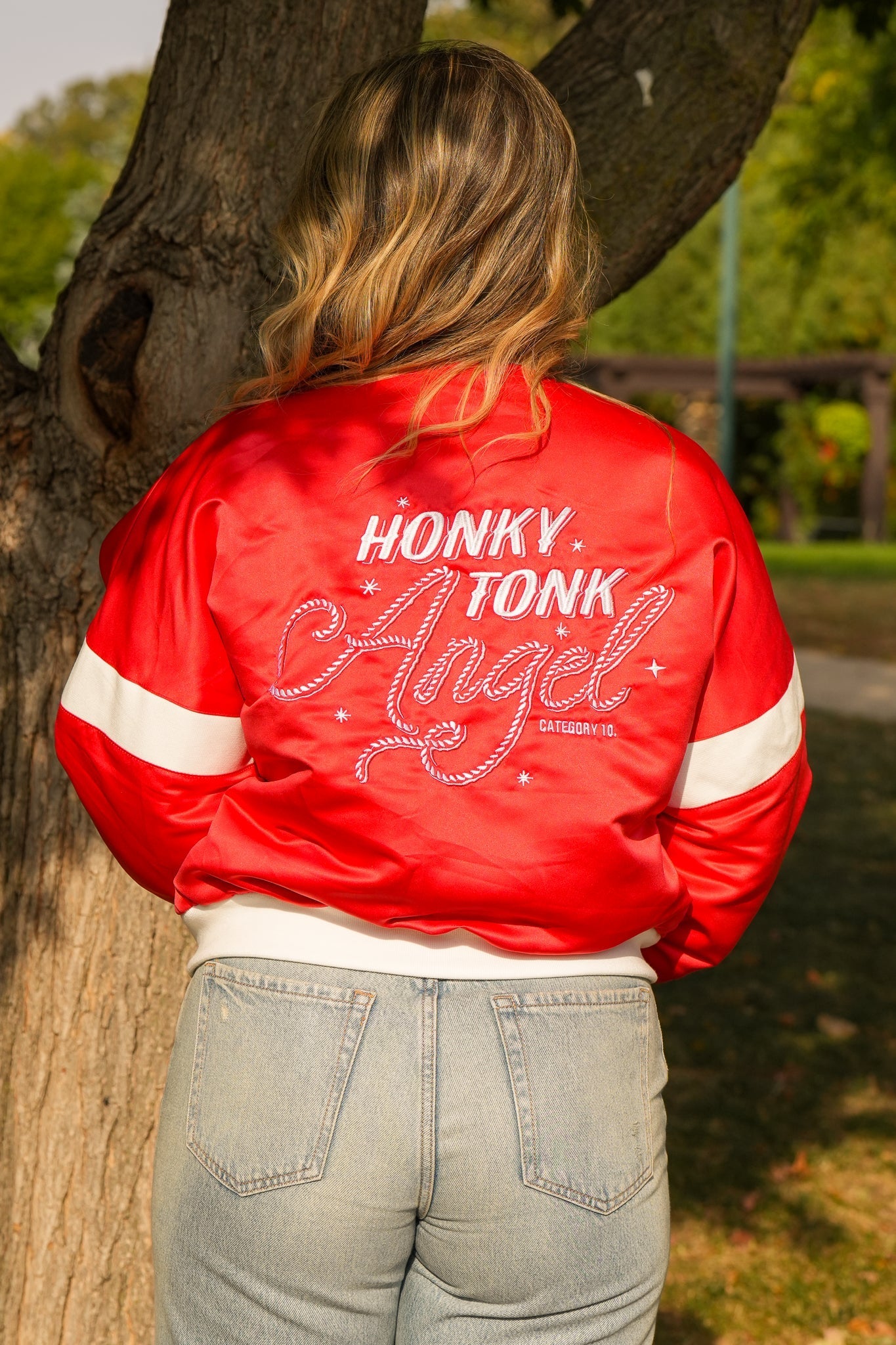 Category 10 Honky Tonk Angel Red Satin Jacket