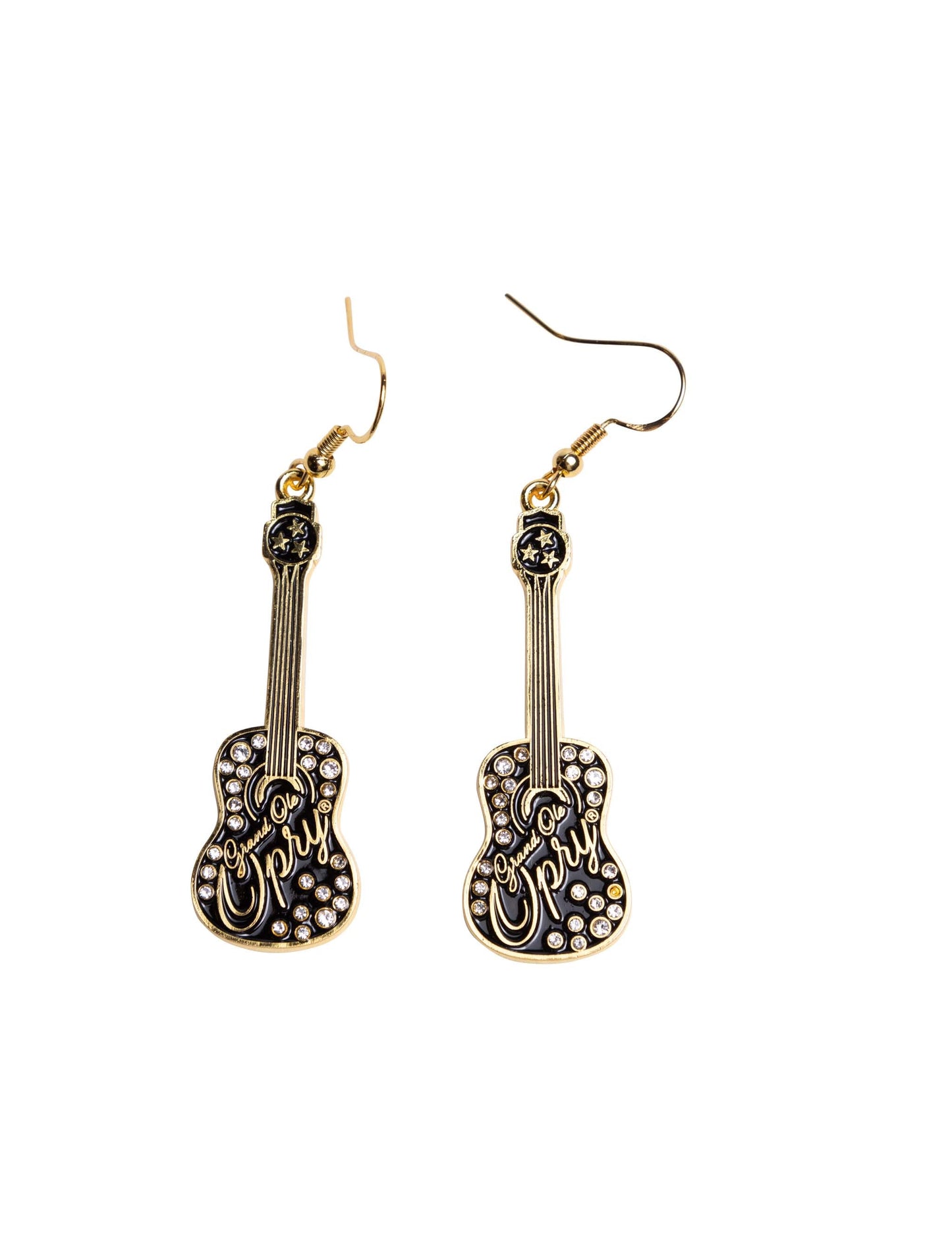 Opry Guitar Bling Dangle Earrings