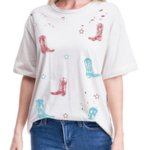 Distressed Boot T-Shirt