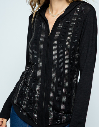 Bling Zip Up Hoodie