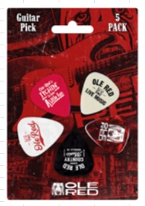 Ole Red Guitar 5pc Pick Pack
