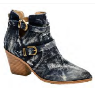 Girls Night Washed Denim Ankle Boot by Corkys
