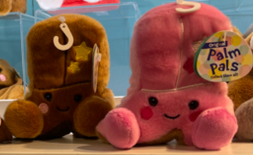 Cowboy Boot Brown Plush