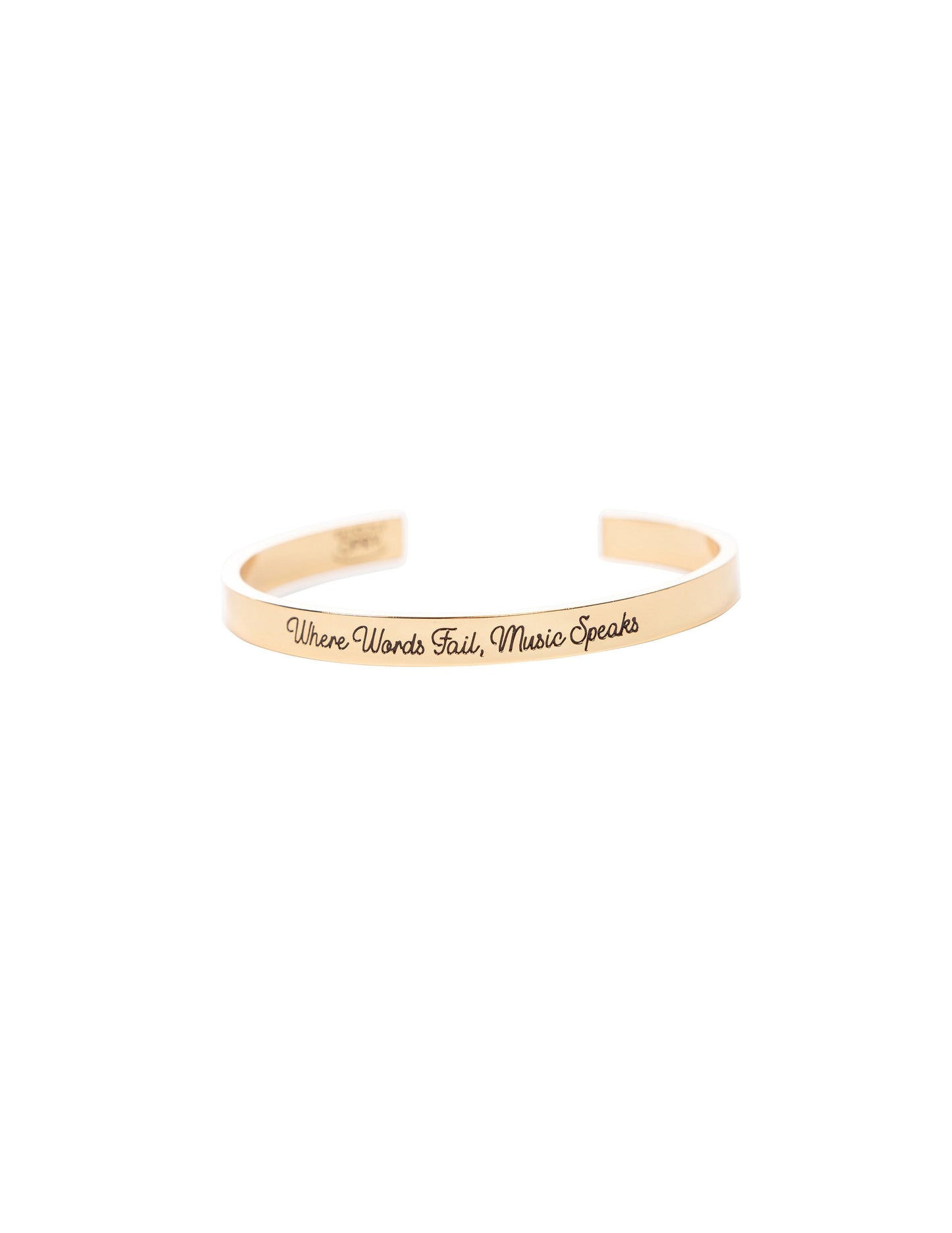 Opry Music Speaks Gold Cuff Bracelet