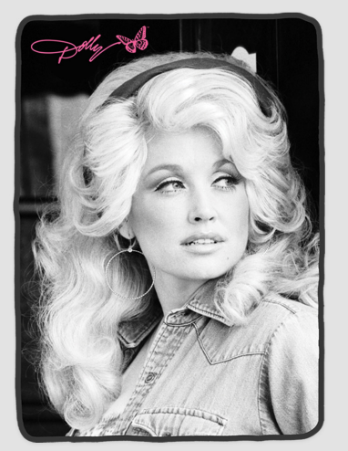 Dolly Parton Rockstar Throw Blanket