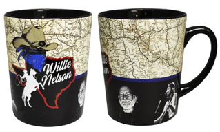 Willie Nelson Texas Map Mug