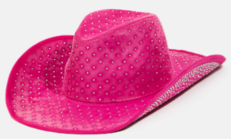 Studded Hot Pink Cowboy Hat