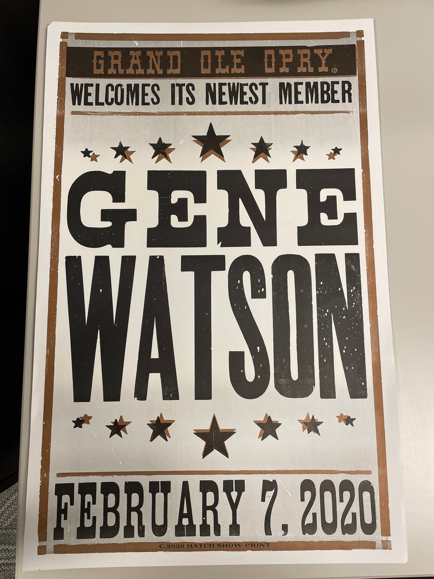 Gene Watson Opry Induction Hatch