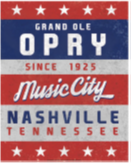Opry Music City Metal Sign