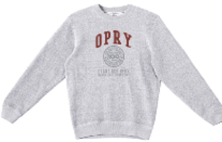 Opry 100 Collegiate Embroidered Crew