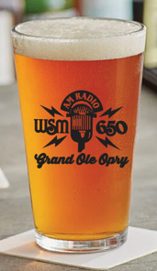Opry WSM 650 AM Radio Pint Glass