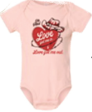 Ole Red Love In Love Out Onesie
