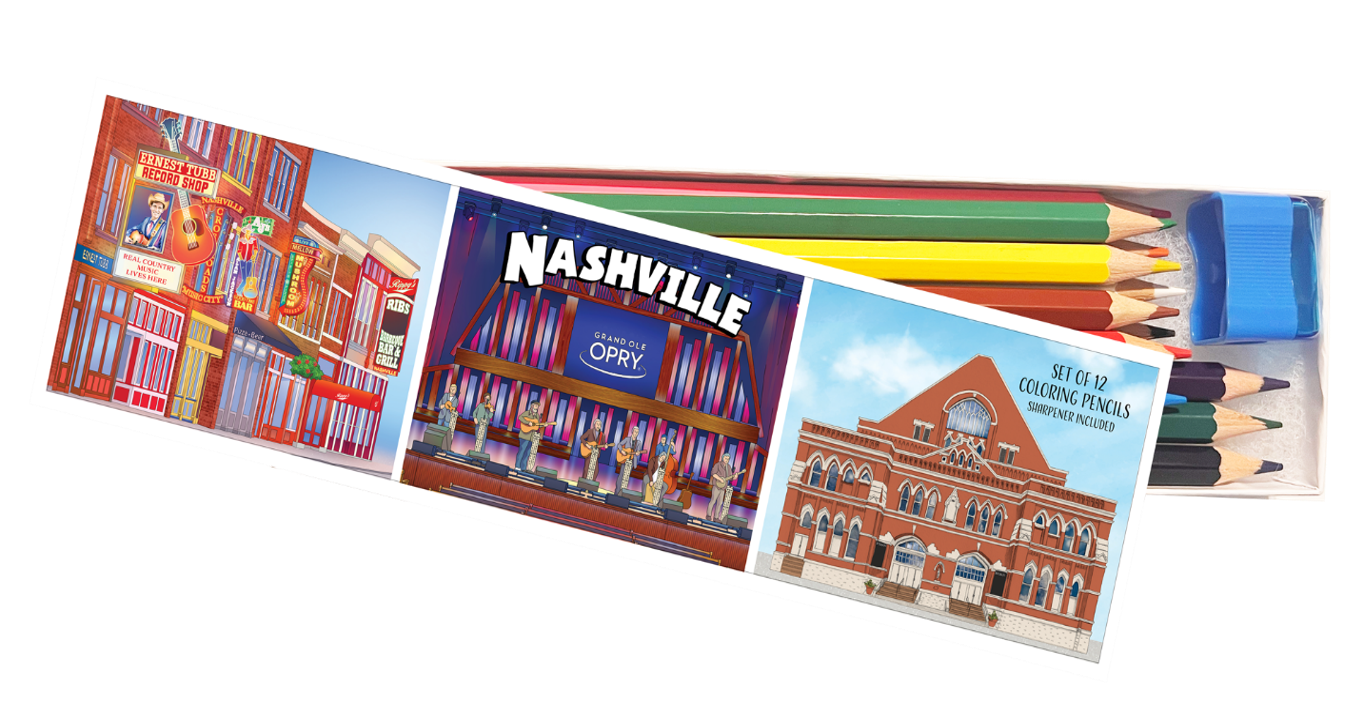 Nashville Set of 12 Coloring Pencils