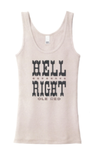 Ole Red Women's Hell Right Ribbed Tank