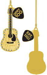 Opry 100 Guitar Ornament with Pick Charm
