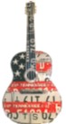 RWB Flag with TN Plates Deco Guitar