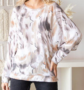 Tie Dye Star Blouse