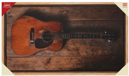 Acoustic Guitar Framed Canvas
