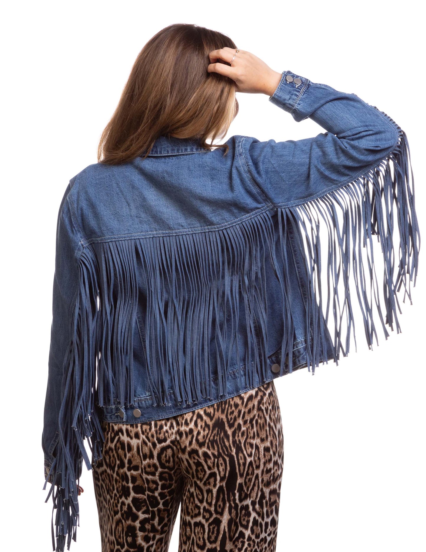 Women's Fringe Denim Jacket