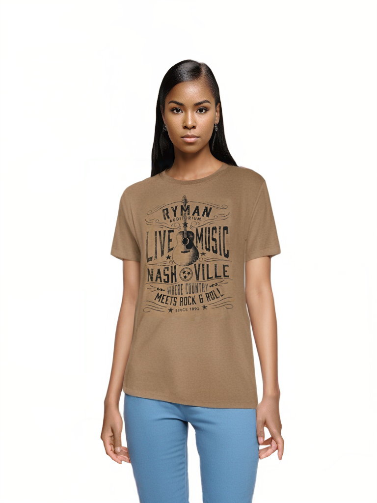 Ryman Country Meets Rock Guitar T-Shirt