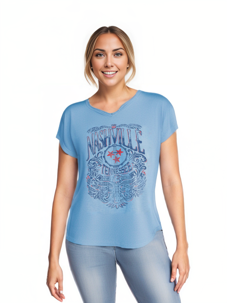 Ryman Flowy Americana Tri-Star T-Shirt
